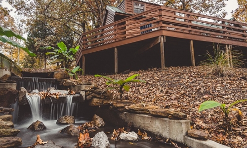 Creek running through Egyptian Hills Resort